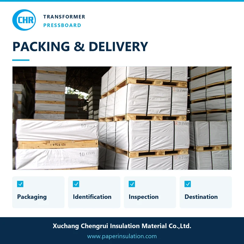 Chengrui pressboard packages on pallets with packing and delivery checklist Chengrui pressboard packages on pallets with packing and delivery checklist