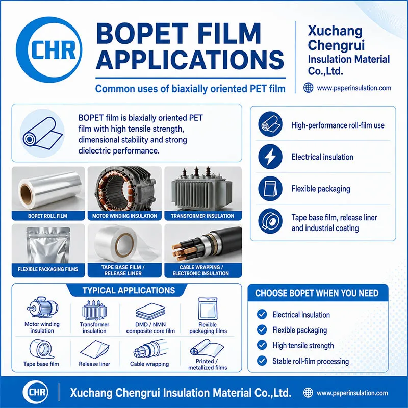 BoPet Film for electrical insulation BoPet Film for electrical insulation