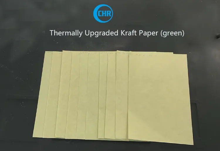 thermally upgraded kraft paper green color